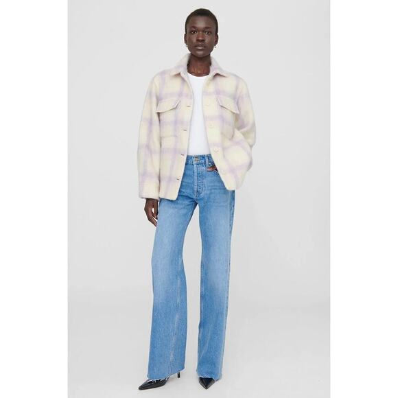 Anine Bing Jackets & Blazers - NWT Anine Bing Phoebe Jacket in Lavender and Cream Size L